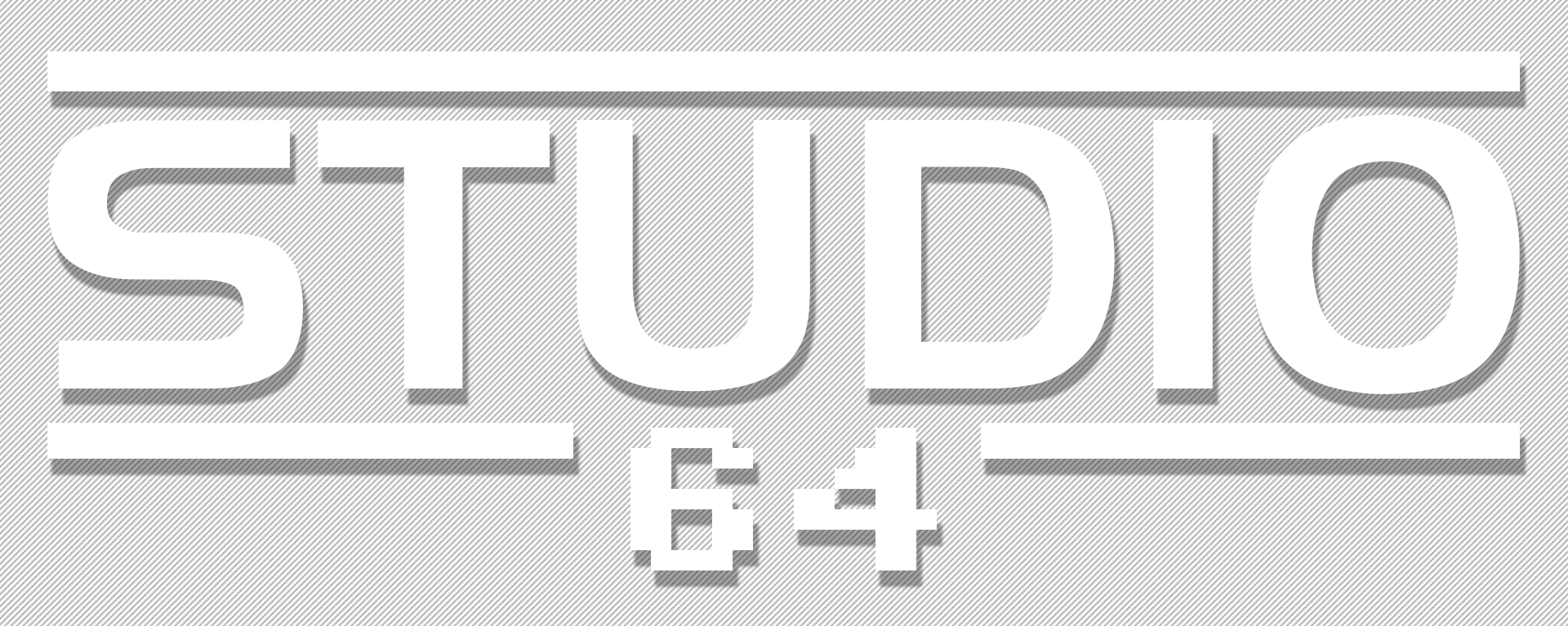 STUDIO64 logo - striped